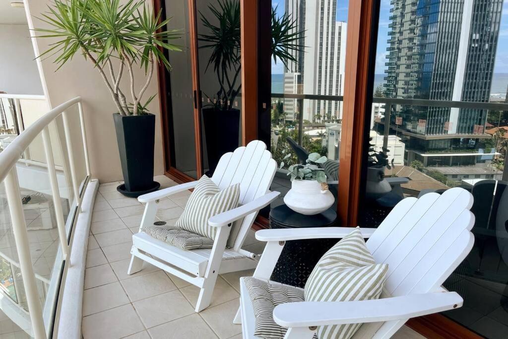 شقة Private Sky Terrace Classic Penthouse 2 Car Parks غولد كوست المظهر الخارجي الصورة